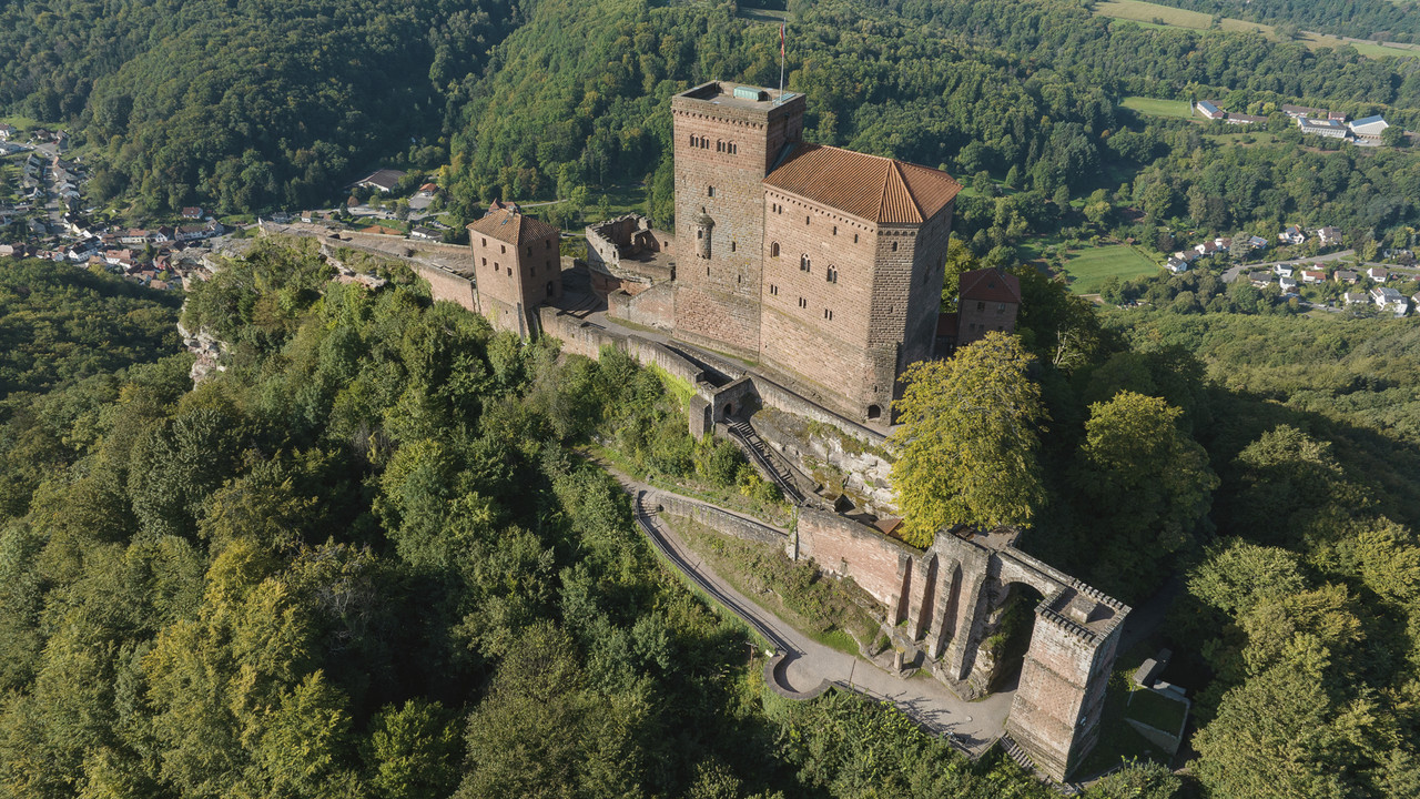 Luftaufnahme Burg Trifels