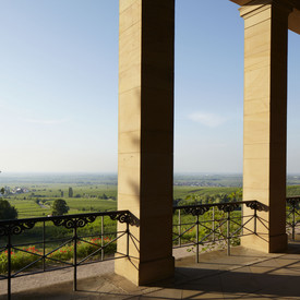 Aussicht vom Balkon der Villa Ludwigshöhe