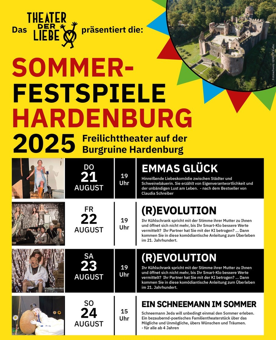 Plakat Sommerfestspiele Hardenburg